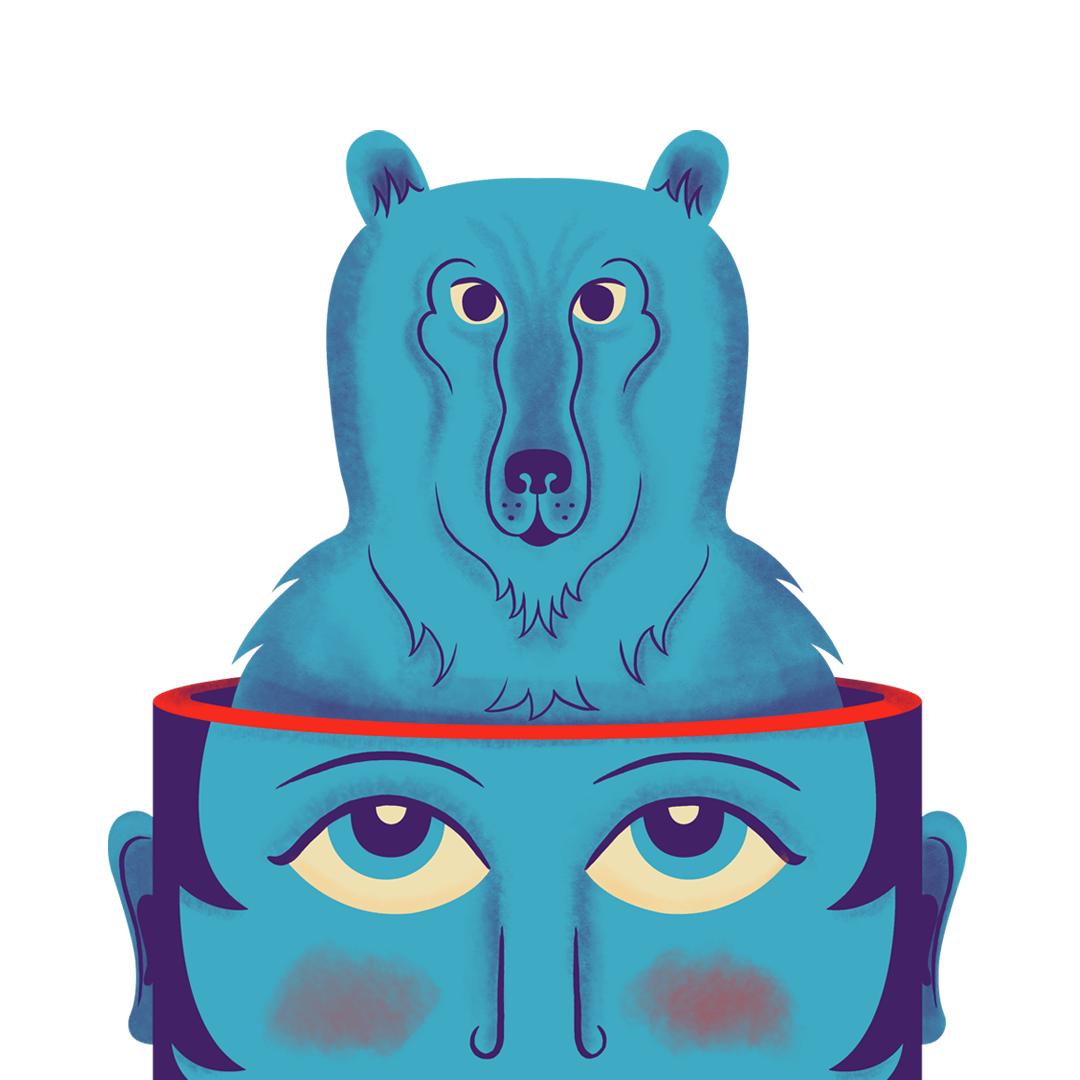 Bear Illustration from the Creative Space Journal