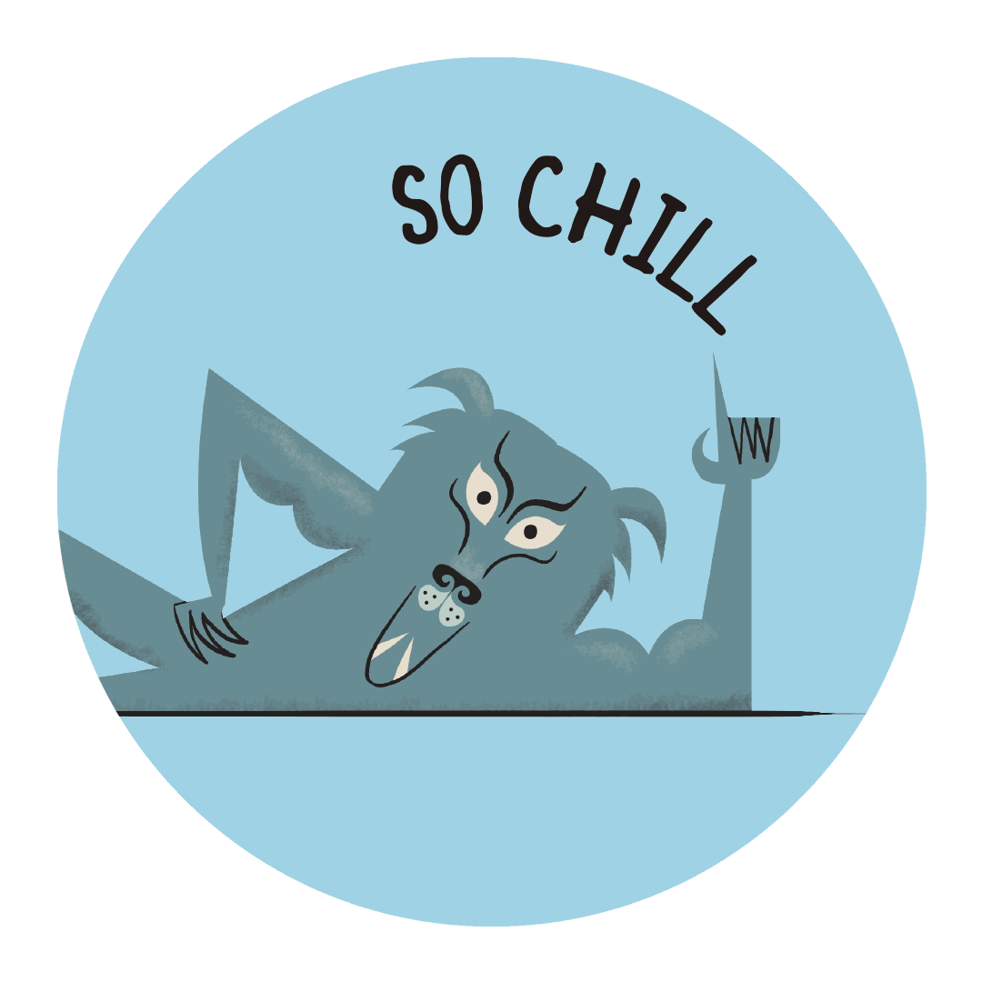 Sticker Illustrations from the book Exercise Your Demons